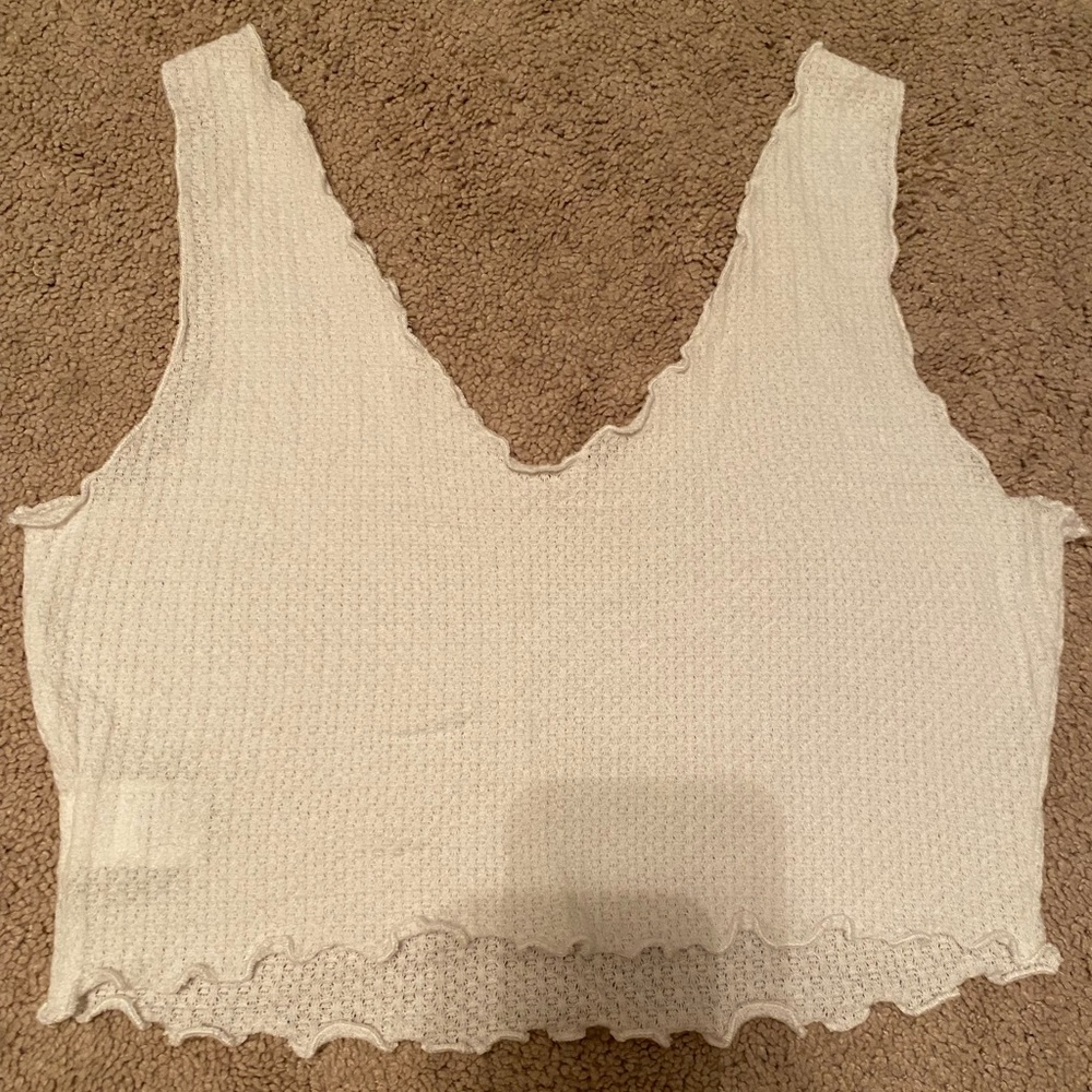White crop top